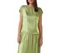 Glänzende Viskosebluse mit überschnittenen Schultern 38 grün 2166815.7521.38
