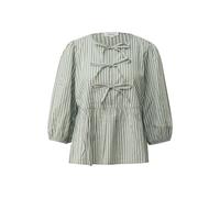 Gestreifte Bluse mit Schleifendetails 34 olive|mehrfarbig 2176335.79G8.34