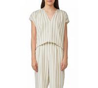 Ärmellose Bluse aus Leinenmix im Relaxed Fit 42 braun|weiß 2165750.83G0.42