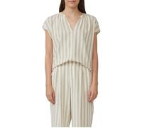 Ärmellose Bluse aus Leinenmix im Relaxed Fit 46 braun|weiß 2165750.83G0.46