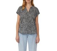 Leichte Baumwoll-Bluse mit All-over-Print 38 schwarz 2171195.99B0.38