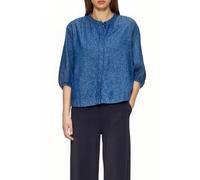 Relaxed-Fit-Bluse aus Leinenmix mit Raff-Details 38 blau 2163651.58Y6.38