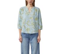 Bluse aus Seersucker mit Raffungen 34 blau|grün 2176330.51A4.34