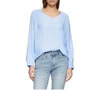 Strukturierte Bluse aus Viskosemix mit Smok-Details 42 blau 2158808.5083.42