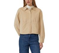 Verkürzte Feincord-Bluse mit aufgesetzten Taschen 42 Beige 2170036.8401.42