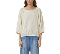 Glänzende Bluse im O-Shape 46 beige 2173081.0805.46