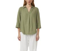s.Oliver RED LABEL Relaxed Fit Hemdbluse aus Leinen-Viskose-Mix in Khaki, Größe 44