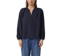 Viskosebluse mit Raffung und All-over-Print 40 blau 2174587.5959.40