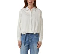Baumwollsatin-Bluse mit Raffung 40 creme 2174588.0210.40