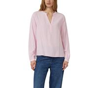 Fließende Viskosebluse mit Rundhals mit V-Ausschnitt 34 pink 2173100.4156.34