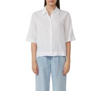 Kurzarmbluse aus Leinen im Relaxed Fit 46 weiß 2165745.0100.46