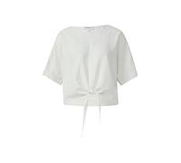 Verkürzte Leinenmix-Bluse im Relaxed Fit 42 weiß 2165746.0100.42