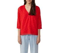 Bluse aus Struktur-Chiffon im Relaxed Fit 36 rot 2168005.3090.36