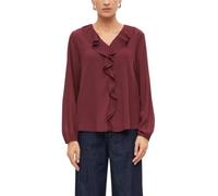 Bluse aus Crinkle-Chiffon mit Volants 40 rot 2185536.4916.40