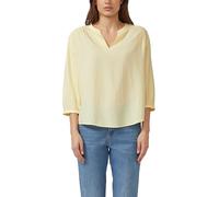 Bluse aus Seersucker mit Raffungen 40 gelb 2176330.1015.40