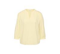 Bluse aus Seersucker mit Raffungen 44 gelb 2176330.1015.44