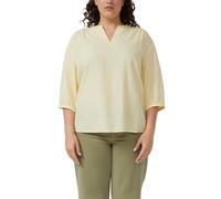 Bluse aus Seersucker mit Raffungen 48 gelb 2181225.1015.48