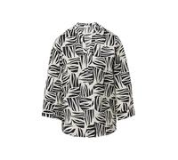 Bluse aus strukturiertem Viskosemix mit All-over-Print 48 schwarz 2168010.99A0.48