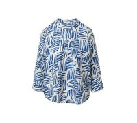 Bluse aus strukturiertem Viskosemix mit All-over-Print 48 blau 2168010.55A0.48
