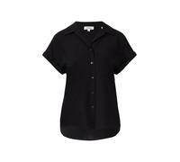 Bluse aus strukturiertem Viskosemix mit aufgesetzter Tasche 42 schwarz 2171206.9999.42