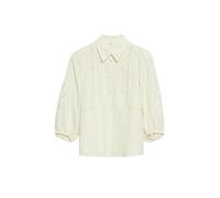 Musselin-Bluse mit Spitzendetails 38 beige 2180890.8000.38