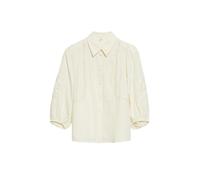Musselin-Bluse mit Spitzendetails 44 beige 2180890.8000.44