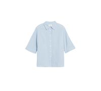 Musselinbluse mit Fledermausärmeln 50 blau|creme 2183005.50G9.50