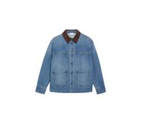 Jeans-Overshirt mit Velourskragen 36 blau 2180715.54Z6.36