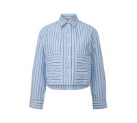 Verkürzte Popeline-Bluse im Relaxed Fit 40 blau 2174590.51G7.40