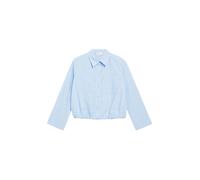 Verkürzte Bluse mit O-Shape 40 blau 2181005.5061.40