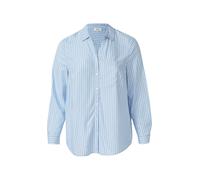 Fließende Viskose-Bluse mit Turn-up 50 blau 2180030.51G0.50