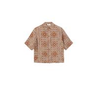 s.Oliver Bluse Strukturierte Viskosemix-Bluse im Boxy Fit Braun Größe 40