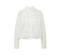 Baumwollsatin-Bluse mit Raffung 44 creme 2174588.0210.44