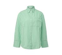 Gestreifte Popeline-Bluse im Relaxed Fit mit Hemdkragen 40 grün 2174589.72G7.40
