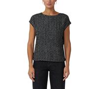 Bluse im Fabricmix mit Spitze aus Glitzergarn 34 schwarz 2171936.9999.34