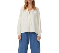Flanell-Bluse im Relaxed Fit mit Raffung 34 creme 2170033.0402.34