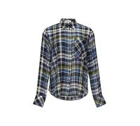 Karierte Hemdbluse aus Viskosemix 34 blau 2154282.59N0.34