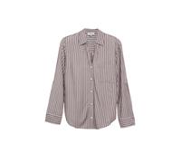Fließende Viskose-Bluse mit Turn-up 44 lila|weiß 2174661.49G0.44