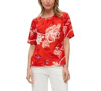 Bluse mit All-over-Print 36 rot