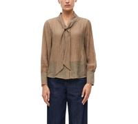 s.Oliver Bluse mit Schluppen-Kragen und transparenter Optik