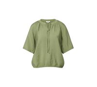 Strukturierte Viskosemix-Bluse im O-Shape 48 olive 2174664.7900.48