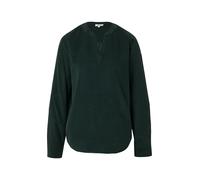 Feincord-Bluse mit Turn-up und Raffung am Rücken 36 Blau 2170019.6933.36