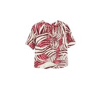 Strukturierte Viskosemix-Bluse mit Raffung 40 pink|mehrfarbig 2179125.42A0.40