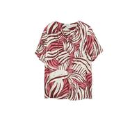 Strukturierte Viskosemix-Bluse mit All-over-Print 48 pink|mehrfarbig 2182878.42A0.48