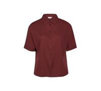 Kurzarmbluse aus weichem Leinenmix 52 rot 2182841.3903.52
