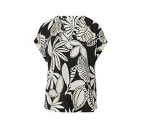 Strukturierte Bluse mit Raff-Details schwarz 2171191.99A0.36
