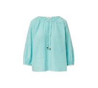 Musselin-Bluse mit Raglanärmeln und Raffung 40 türkis 2165767.60G0.40