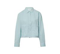 Verkürzte Feincord-Bluse mit aufgesetzten Taschen 44 türkis 2170036.6439.44