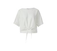 Verkürzte Leinenmix-Bluse im Relaxed Fit 42 weiß 2165746.0100.42