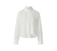 Verkürzte Bluse mit verdeckter Knopfleiste 44 weiß 2174256.0100.44